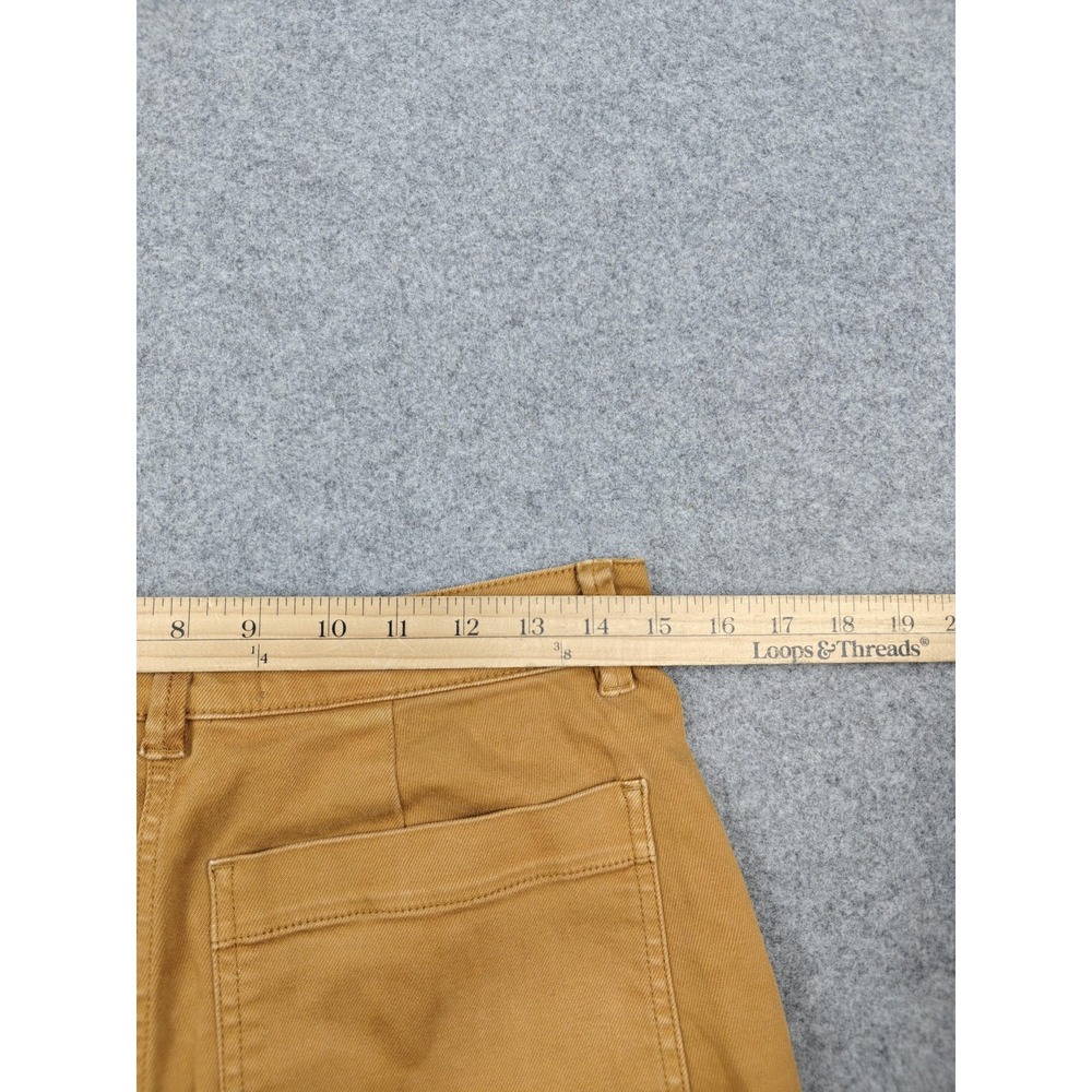 Everlane Pants Womens 6 Brown Cropped Straight Twill Stretch Chino Casual - Picture 12 of 13